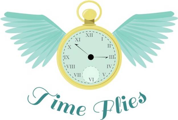 Picture of Time Flies SVG File