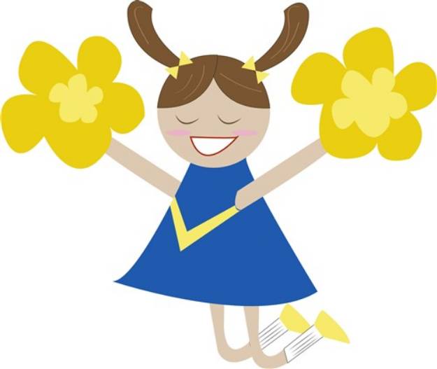 Picture of Cheerleader SVG File