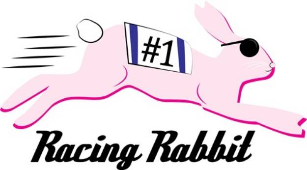 Picture of Racing Rabbit SVG File