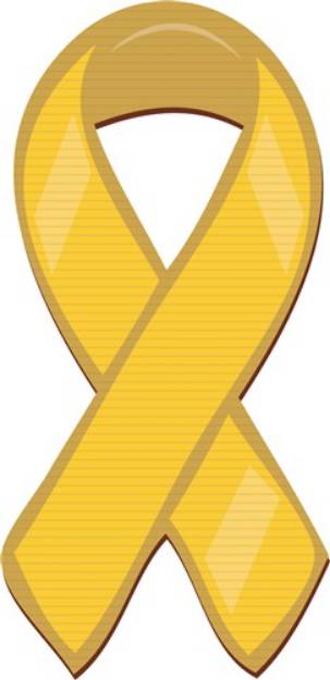 Picture of Yellow Ribbon SVG File