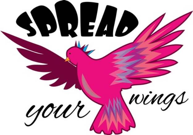 Picture of Spread Your Wings SVG File