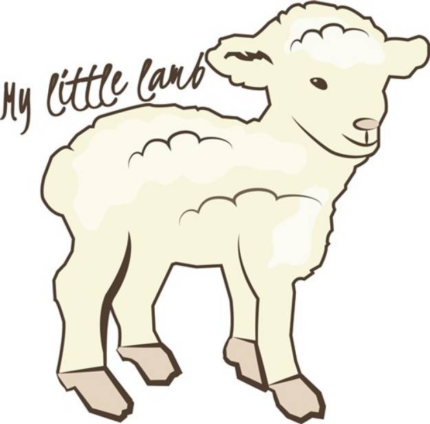 Picture of My Little Lamb SVG File