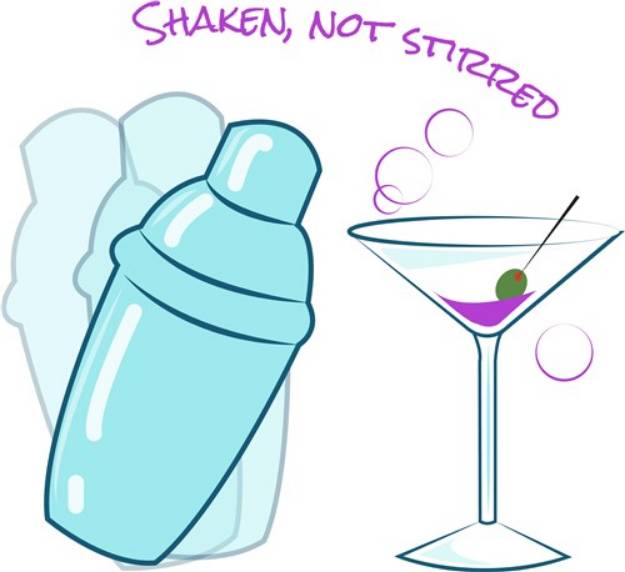 Picture of Shaken Not Stirred SVG File