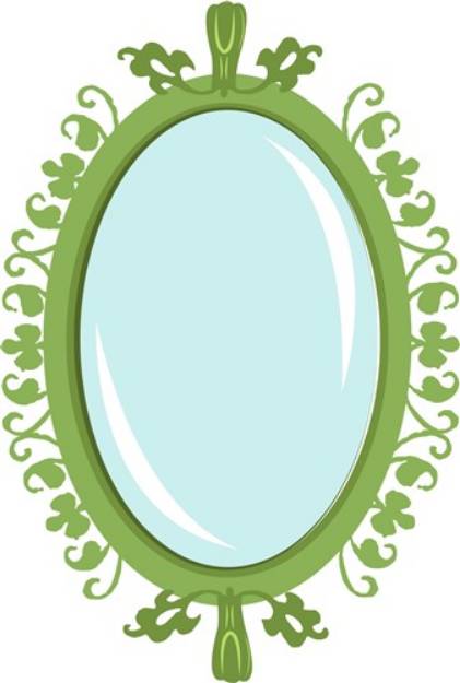 Picture of Green Mirror SVG File