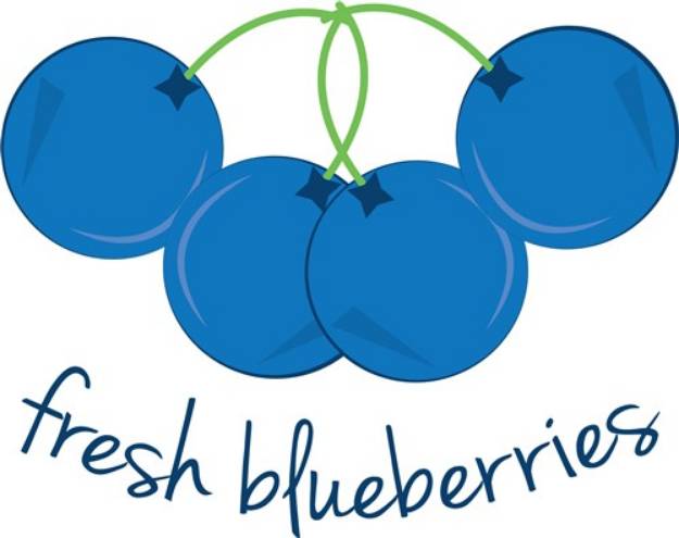 Picture of Fresh Blueberries SVG File