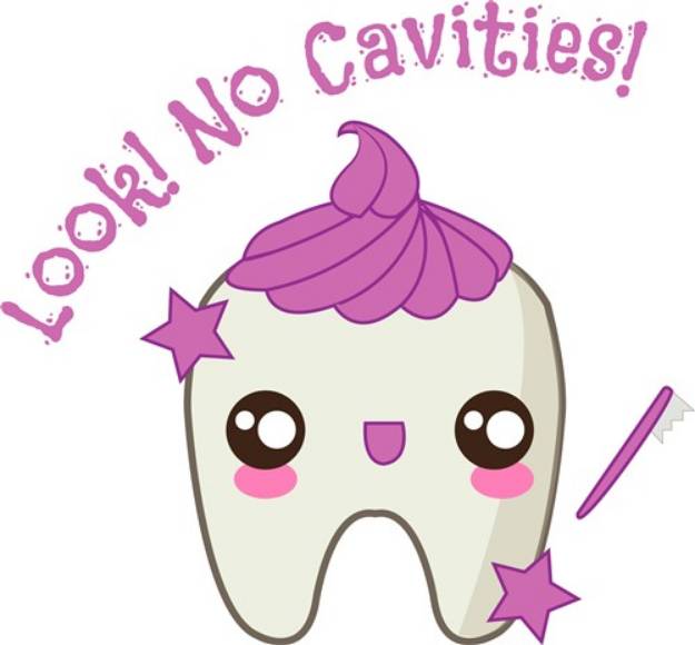 Picture of No Cavities SVG File