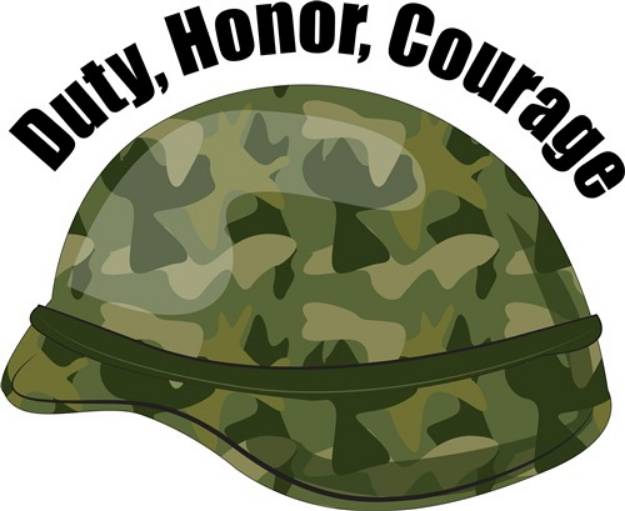 Picture of Duty Honor Courage SVG File