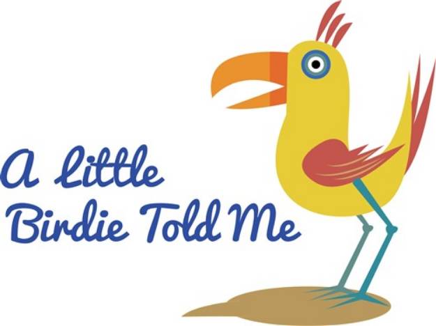 Picture of A Little Birdie SVG File