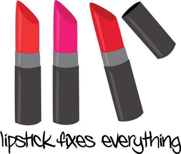 Picture of Lipstick Fixes SVG File