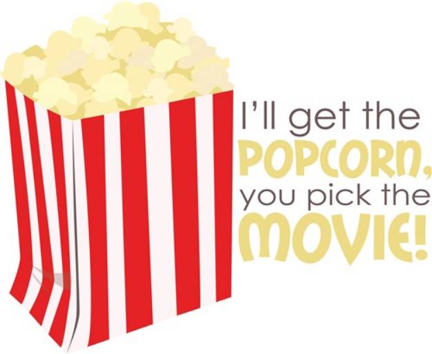 Picture of Get The Popcorn SVG File