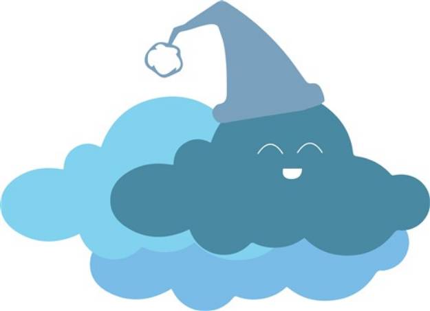 Picture of Sleepy Cloud SVG File