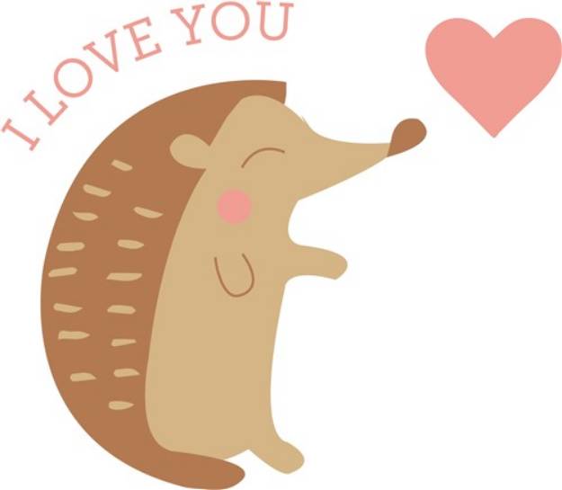 Picture of I Love You SVG File