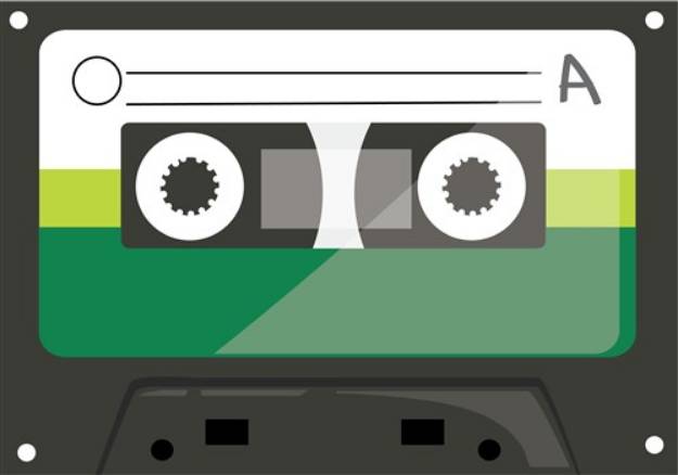 Picture of Cassette Tape SVG File