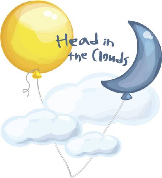 Picture of Head In Clouds SVG File