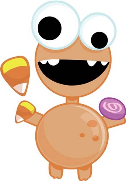 Picture of Candy Monster SVG File