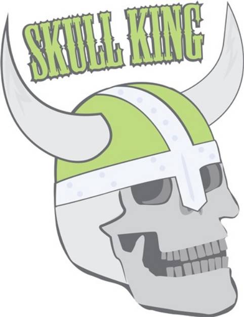 Picture of Skull King SVG File