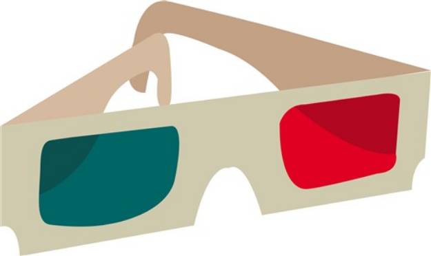 Picture of 3D Glasses SVG File