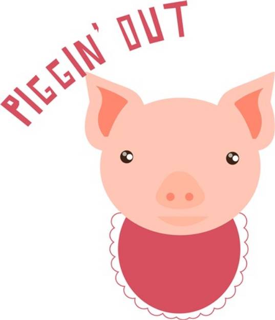 Picture of Piggin Out SVG File