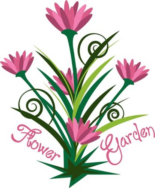 Picture of Flower Garden SVG File