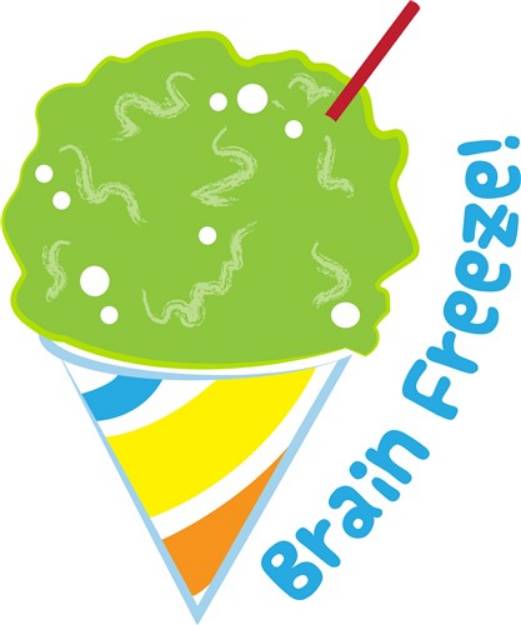 Picture of Brain Freeze SVG File