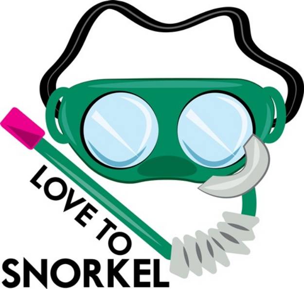 Picture of Love To Snorkel SVG File