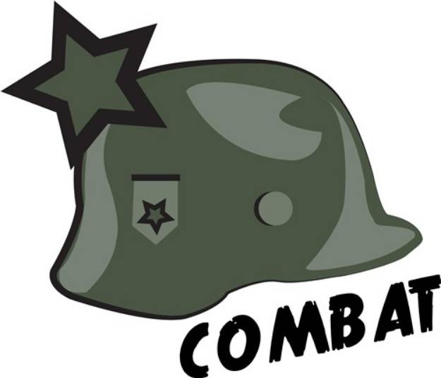 Picture of Combat Helmet SVG File