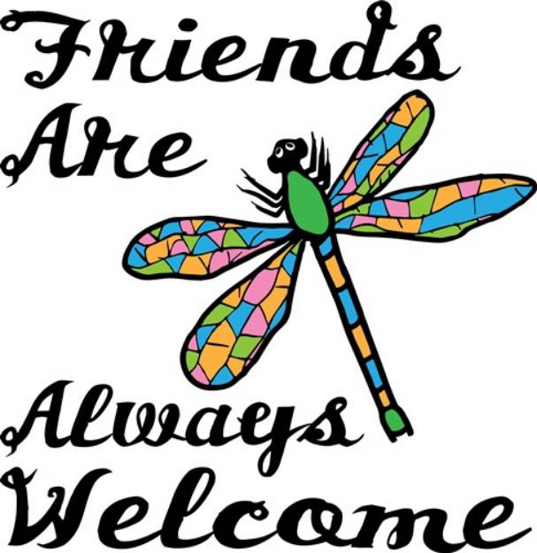 Picture of Friends Welcome SVG File