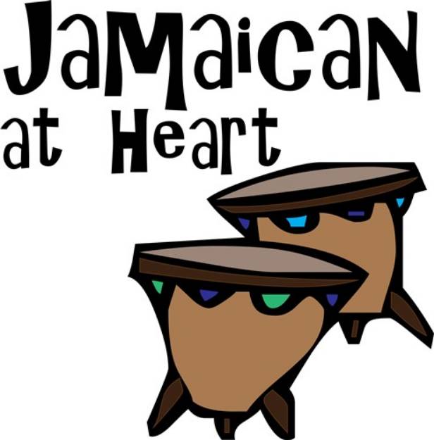 Picture of Jamaican At Heart SVG File