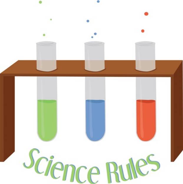 Picture of Science Rules SVG File