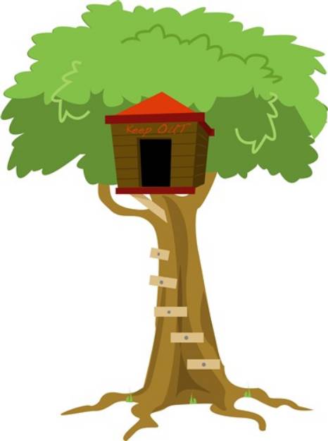 Picture of Tree House SVG File