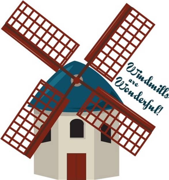 Picture of Wonderful Windmills SVG File