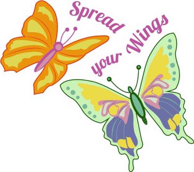 Picture of Spread Your Wings SVG File