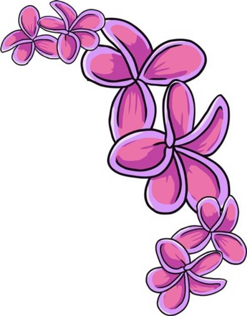 Picture of Tropical Flowers SVG File