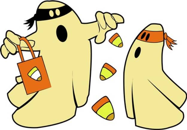 Picture of Candy Ghosts SVG File