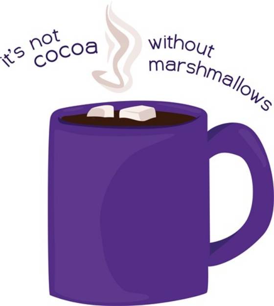 Picture of Cocoa Marshmallows SVG File