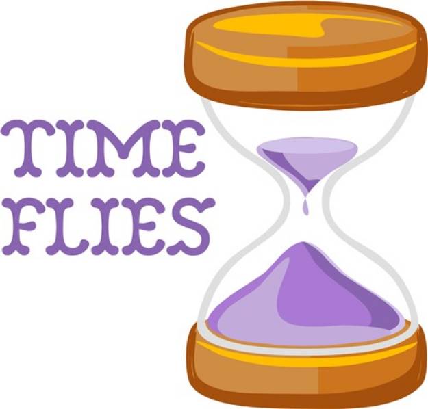 Picture of Time Flies SVG File