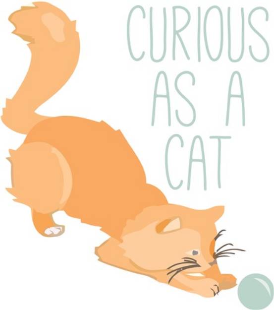 Picture of Curious As Cat SVG File