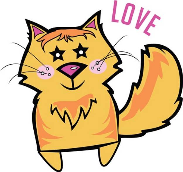 Picture of Love Cat SVG File