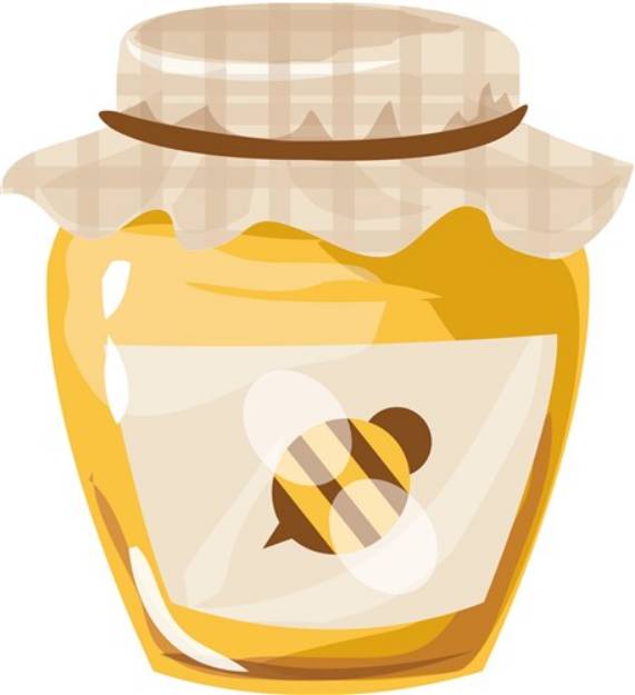 Picture of Honey Jar SVG File