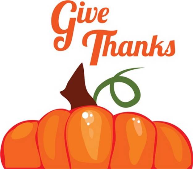 Picture of Give Thanks SVG File