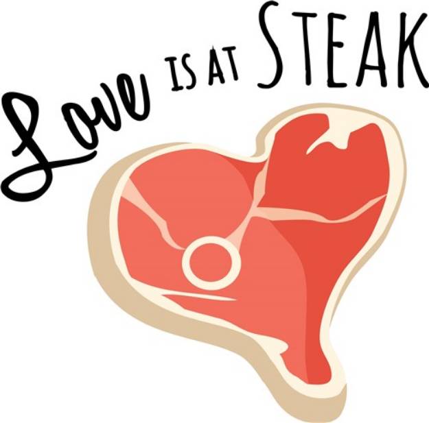 Picture of Love Steak SVG File