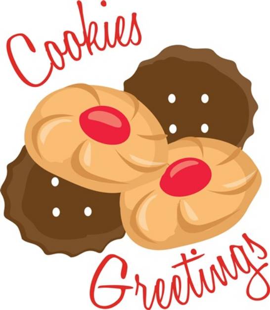 Picture of Cookies Greetings SVG File