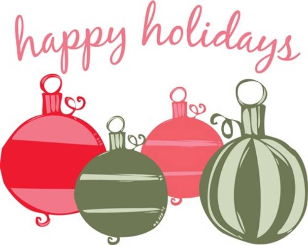 Picture of Happy Holidays SVG File