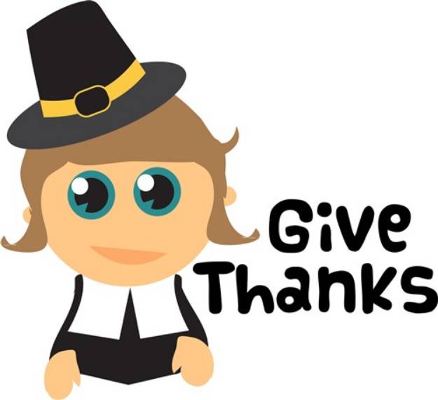 Picture of Give Thanks SVG File