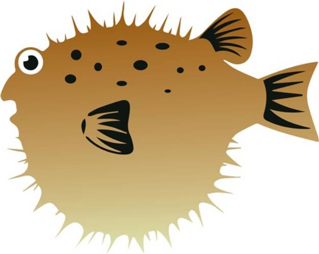 Picture of Blow Fish SVG File