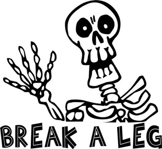 Picture of Break A Leg SVG File