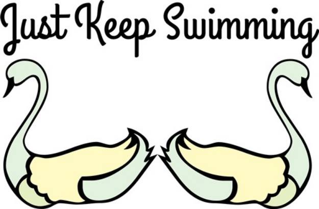Picture of Keep Swiming SVG File
