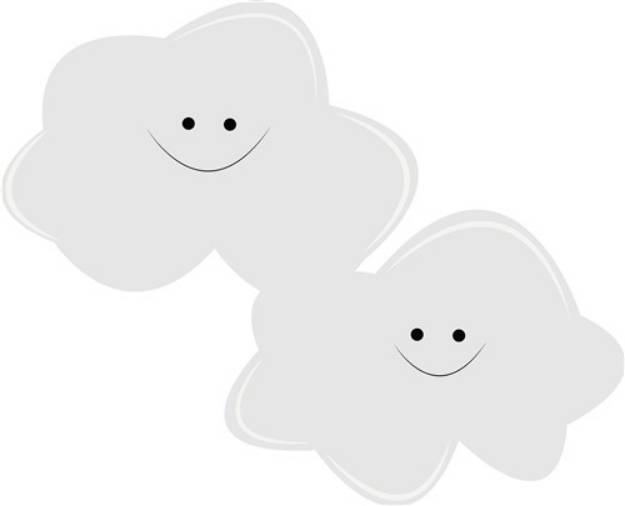 Picture of Fluffy Clouds SVG File