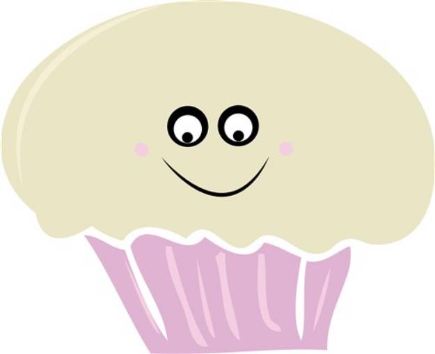 Picture of Happy Cupcake SVG File