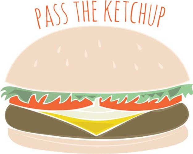 Picture of Pass The Ketchup SVG File